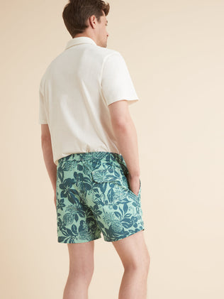 Men's floral print swim shorts