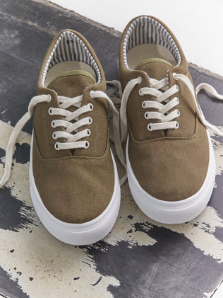 Men's recycled cotton toile trainers