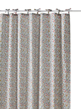 Cotton percale drapes made in Liberty fabric