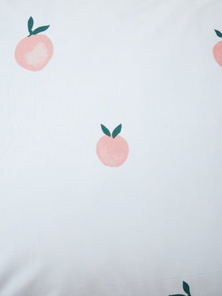 Peach cotton pillowcase