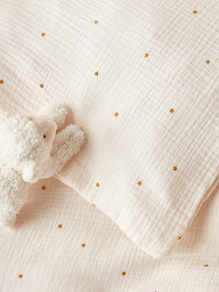 Waffled Baby organic cotton gauze baby pillowcase