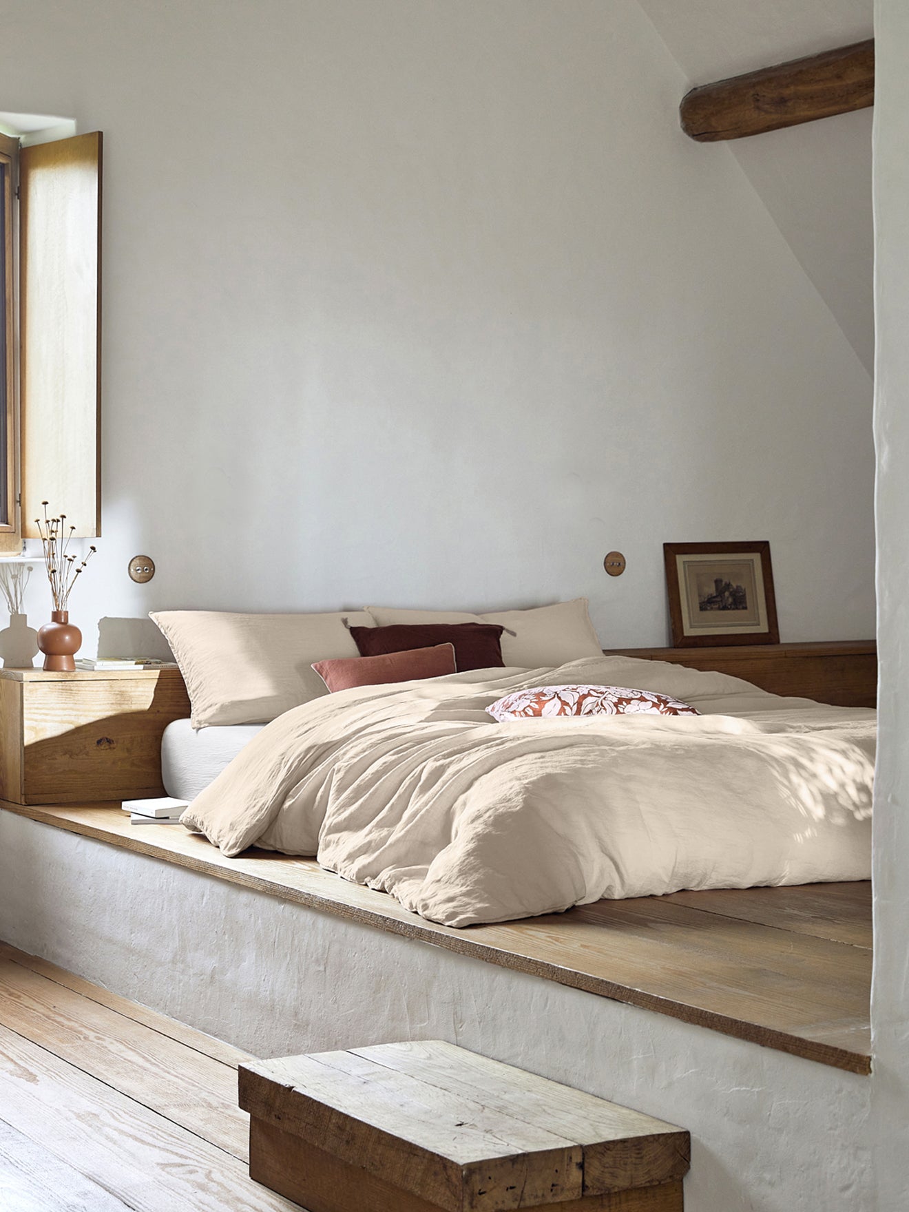 “Cocoon” pre-washed linen duvet cover