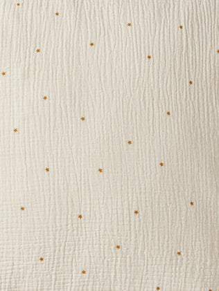 Waffled Stars cotton gauze duvet cover