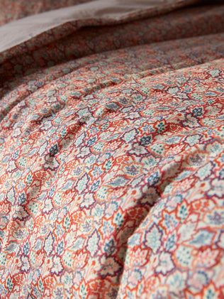 Canopy Leaf floral print duvet cover - Made with Liberty Fabric.