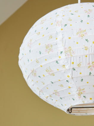 Cotton voile ball-shape hanging lamp shade