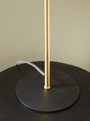 Lampe champignon bicolore en métal