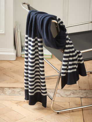 Men's stripe scarf - Cashmere Collection