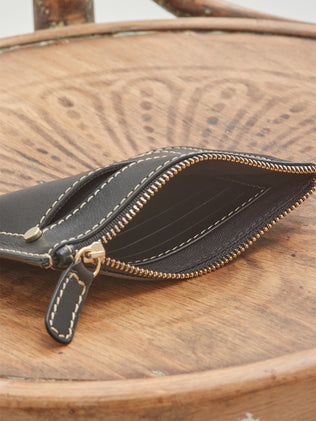 Leather wristlet - Cyrillus Small Leather Goods Collection