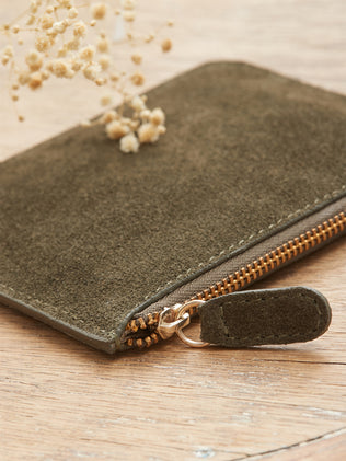 Leather wristlet - Cyrillus Small Leather Goods Collection