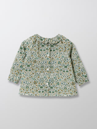 Baby's Imran floral print blouse made with Liberty fabric