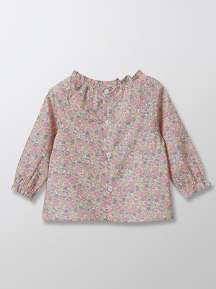 Baby's Betsy Ann floral blouse made with Liberty Fabric