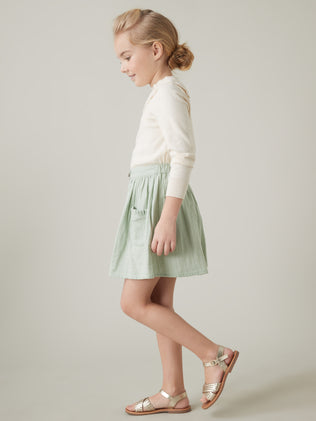 Girl's cotton gauze skirt