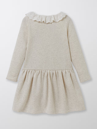 Girl's organic cotton fleece dress