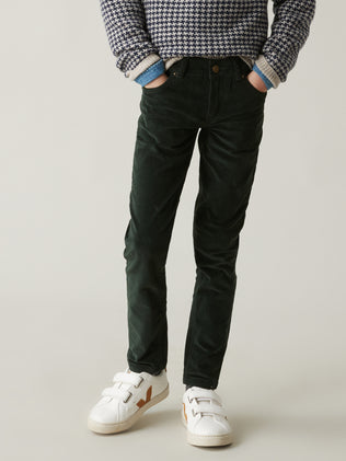 Boy's slim-fit corduroy trousers