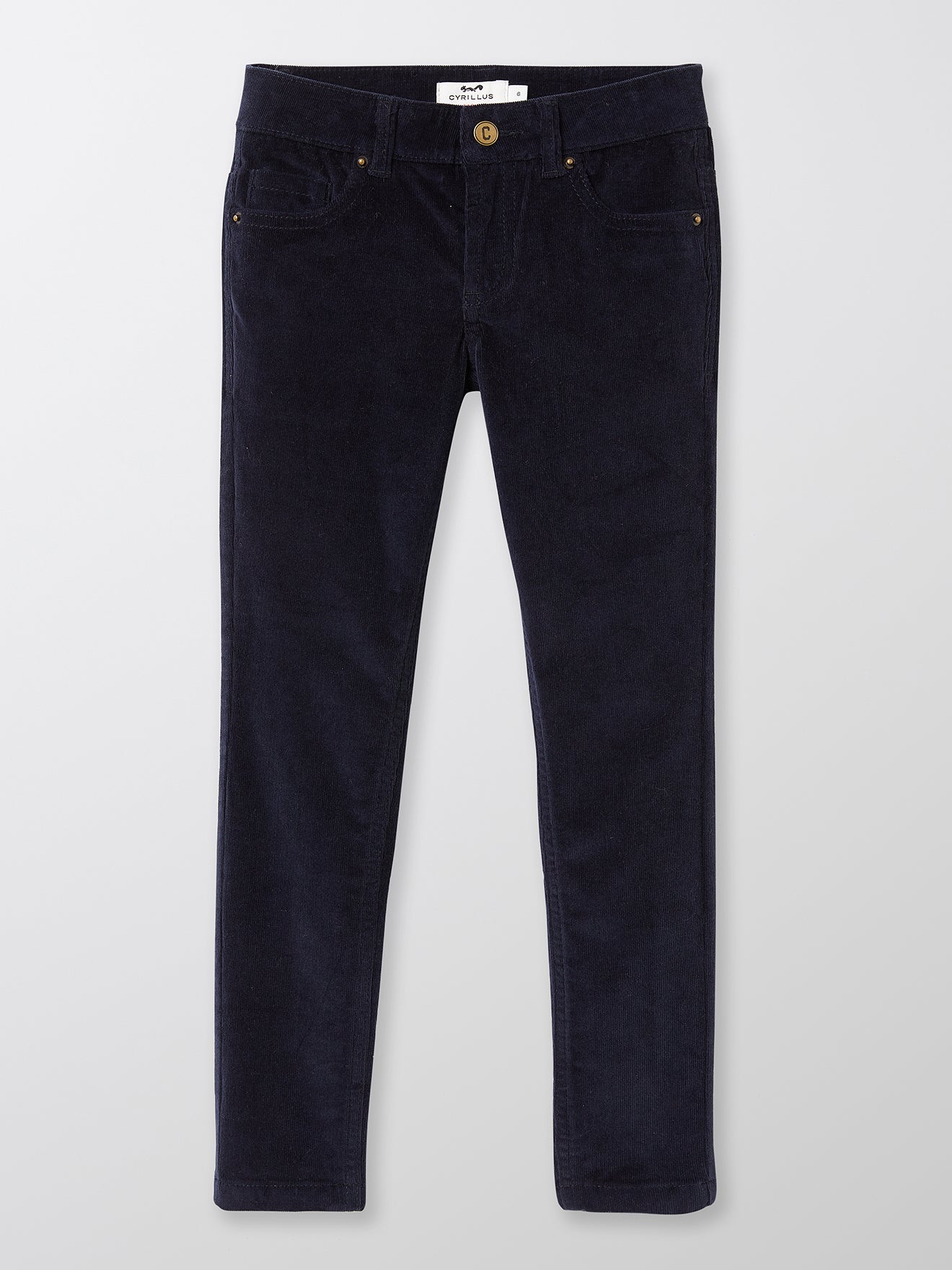 Boy's slim-fit corduroy trousers