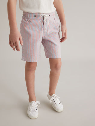 Boy's stripe Bermuda shorts