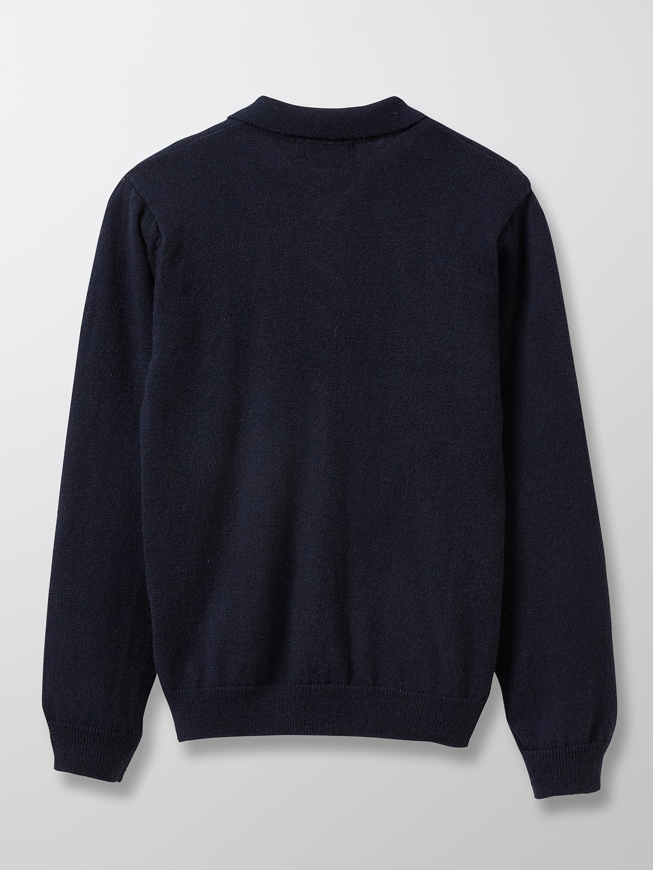Boy's sweater with polo shirt collar