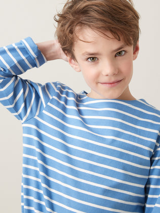 Boy's sailor-stripe organic cotton T-shirt