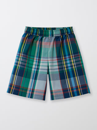 Boy's Madras pyjamas with shorts