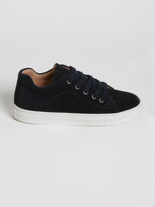 Boy's low leather trainers